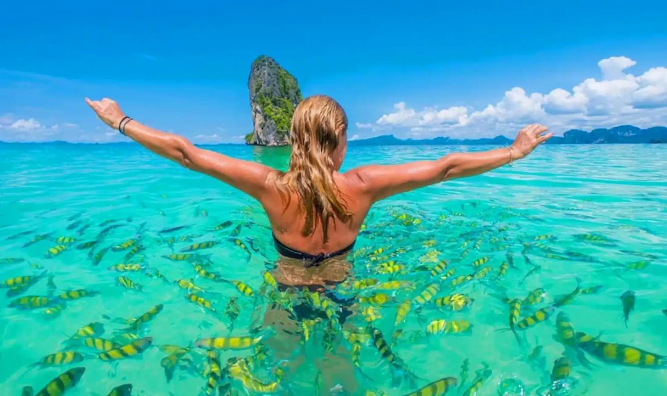 Image of Krabi: 7 Islands Sunset Tour with Plankton Swim and BBQ tour package, BookMe Tour Package, Travel with BookMe, Exciting Tour Packages Available, Affordable Prices.